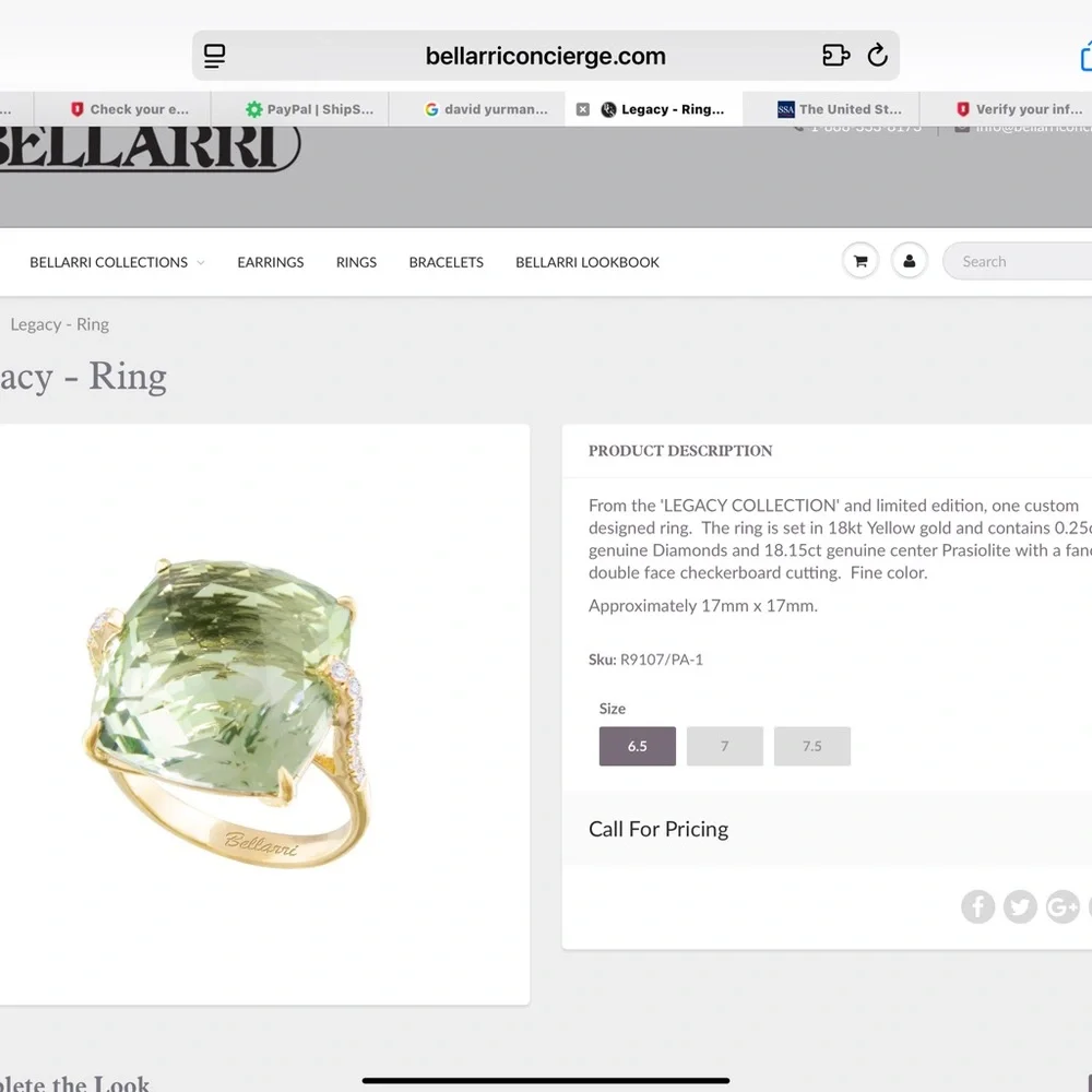 Bellarri NWT Legacy Collection.Limited Edition. Custom Design.18k /Diamond - Picture 13 of 16